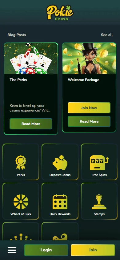 Pokiespins Casino mobile promotions with bonuses and reward programmes